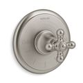 Product Image of Artifacts Mastershower Temperature Control Valve Trim w/ Cross Handle (Vibrant Brushed Nickel)