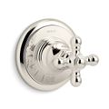 Product Image of Artifacts Mastershower Volume Control Valve Trim w/ Cross Handle (Vibrant Polished Nickel)
