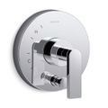 Product Image of Composed Rite-temp Valve Trim w/ Push-button Diverter And Lever Handle (Polished Chrome)