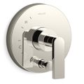 Product Image of Composed Rite-temp Valve Trim w/ Push-button Diverter And Lever Handle (Vibrant Polished Nickel)