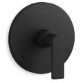 Product Image of Composed Mastershower Temperature Control Valve Trim w/ Lever Handle (Matte Black)