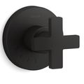 Product Image of Composed Mastershower Volume Control Valve Trim w/ Cross Handle (Matte Black)