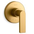Product Image of Composed Mastershower Volume Control Valve Trim w/ Lever Handle (Vibrant Brushed Moderne Brass)