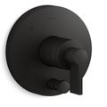 Product Image of Rite-temp Valve Trim w/ Lever Handle And Diverter (Matte Black)