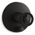 Product Image of Rite-temp Valve Trim w/ Industrial Handle And Diverter (Matte Black)