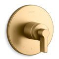 Product Image of Mastershower Temperature Control Valve Trim w/ Lever Handle (Vibrant Brushed Moderne Brass)
