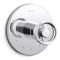 Product Image of Mastershower Temperature Control Valve Trim w/ Industrial Handle (Polished Chrome)