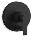 Product Image of Avid Rite-temp Valve Trim w/ Push-button Diverter (Matte Black)