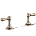 Product Image of Artifacts Deck Mounted Bath Faucet Handle Trim w/ Lever Design (Vibrant Brushed Bronze)