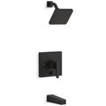 Product Image of Honesty Rite-temp Bath And Shower Trim Kit w/ Push-button Diverter, 2.5 GPM (Matte Black)