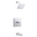 Product Image of Honesty Rite-temp Bath And Shower Trim Kit w/ Push-button Diverter, 2.5 GPM (Polished Chrome)