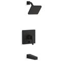 Product Image of Honesty Rite-temp Bath And Shower Trim Kit w/ Push-button Diverter, 1.75 GPM (Matte Black)