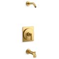 Product Image of Castia Rite-temp Bath And Shower Trim Kit, w/ out Showerhead (Vibrant Brushed Moderne Brass)