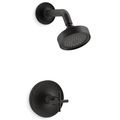 Product Image of Purist Rite-temp Shower Trim Kit w/ Cross Handle, 2.5 GPM (Matte Black)