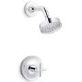 Product Image of Purist Rite-temp Shower Trim Kit w/ Cross Handle, 1.75 GPM (Polished Chrome)
