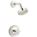 Product Image of Purist Rite-temp Shower Trim Kit w/ Cross Handle, 1.75 GPM (Vibrant Polished Nickel)