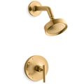 Product Image of Purist Rite-temp Shower Trim Kit w/ Lever Handle, 2.5 GPM (Vibrant Brushed Moderne Brass)
