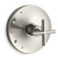 Product Image of Purist Rite-temp Valve Trim w/ Cross Handle (Vibrant Brushed Nickel)