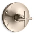 Product Image of Purist Rite-temp Valve Trim w/ Cross Handle (Vibrant Brushed Bronze)