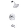 Product Image of Devonshire Rite-temp Bath And Shower Trim Kit, 1.75 GPM, Npt Spout (Polished Chrome)