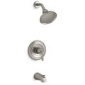 Product Image of Devonshire Rite-temp Bath And Shower Trim Kit, 1.75 GPM, Slip-fit Spout (Vibrant Brushed Nickel)