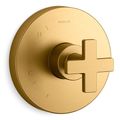 Product Image of Composed Rite-temp Valve Trim w/ Cross Handle (Vibrant Brushed Moderne Brass)