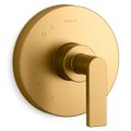 Product Image of Composed Rite-temp Valve Trim w/ Lever Handle (Vibrant Brushed Moderne Brass)