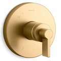 Product Image of Rite-temp Valve Trim w/ Lever Handle (Vibrant Brushed Moderne Brass)