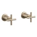 Product Image of Purist Deck- Or Wall-Mount Bath Faucet Handle Trim w/ Cross Design (Vibrant Brushed Bronze), K-T14429-3-BV