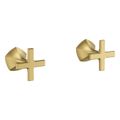 Product Image of Occasion Wall-Mount Bathroom Faucet Cross Handle Trim, 1.2 Gpm (Vibrant Brushed Moderne Brass), K-T27013-3-2MB
