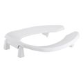 Product Image of Lustra Commercial Elongated Toilet Seat w/ 1" Bumpers And Antimicrobial Agent (White), K-4679-CA-0