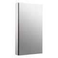 Product Image of Catalan 20-1/8" W X 36-1/8" H Aluminum Single-Door Medicine Cabinet w/ 107 Degree Hinge (Satin Anodized Aluminum), K-2918-PG-SAA