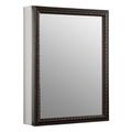 Product Image of 20" W X 26" H Aluminum 1 Door Medicine Cabinet w/ Oil-Rubbed Bronze Framed Mirror Door (Oil-Rubbed Bronze), K-2967-BR1