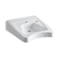 Product Image of 20" X 27" Wall-Mount/Concealed Arm Carrier Wheelchair Bathroom Sink w/ Single Faucet Hole And Right-Hand Soap Dispenser Hole (White), K-12638-R-0