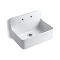 Product Image of 30" Top-/Wall-Mount Single-Bowl Farmhouse Kitchen Sink (White), K-12700-0