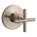 Product Image of Purist Mastershower Volume Control Valve Trim w/ Cross Handle (Vibrant Brushed Bronze), K-T14490-3-BV