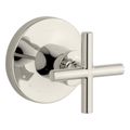 Product Image of Purist Mastershower Volume Control Valve Trim w/ Cross Handle (Vibrant Polished Nickel), K-T14490-3-SN