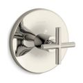 Product Image of Mastershower Temperature Control Valve Trim w/ Cross Handle (Vibrant Polished Nickel)