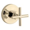 Product Image of Purist Mastershower Transfer Valve Trim w/ Cross Handle (Vibrant French Gold), K-T14491-3-AF