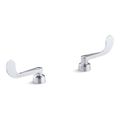 Product Image of Wristblade Lever Handles For Centerset Base Faucet (Polished Chrome), K-16010-5-CP