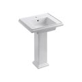 Product Image of Tresham 24" Square Pedestal Bathroom Sink (White), K-2844-1-0