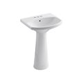 Product Image of Cimarron 22-3/4" Rectangular Pedestal Bathroom Sink (White), K-2362-4-0