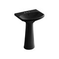 Product Image of Cimarron 22-3/4" Rectangular Pedestal Bathroom Sink (Black), K-2362-8-7