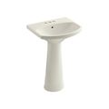 Product Image of Cimarron 22-3/4" Rectangular Pedestal Bathroom Sink (Biscuit), K-2362-4-96