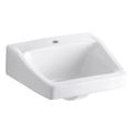 Product Image of Chesapeake 19-1/4" X 17-1/4" Wall-Mount/Concealed Arm Carrier Bathroom Sink w/ Single Faucet Hole (White), K-1722-0