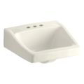 Product Image of Chesapeake 19-1/4" X 17-1/4" Wall-Mount/Concealed Arm Carrier Arm Bathroom Sink w/ 4" Centerset Faucet Holes (Biscuit), K-1728-96