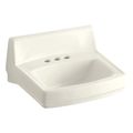 Product Image of Greenwich 20-3/4" X 18-1/4" Wall-Mount/Concealed Arm Carrier Bathroom Sink w/ 4" Centerset Faucet Holes (Biscuit), K-2032-96