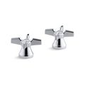 Product Image of Cross Handles For Centerset Base Faucet (Polished Chrome), K-16010-3-CP