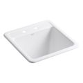 Product Image of Park Falls 21" Top-/Undermount Single-Bowl Utility Sink (White), K-19022-2-0