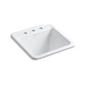 Product Image of 21" Top-/Undermount Single-Bowl Utility Sink (White), K-19022-3-0